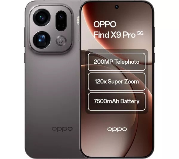 OPPO Find X9 Pro - 512 GB, Titanium Charcoal - REFURB-A