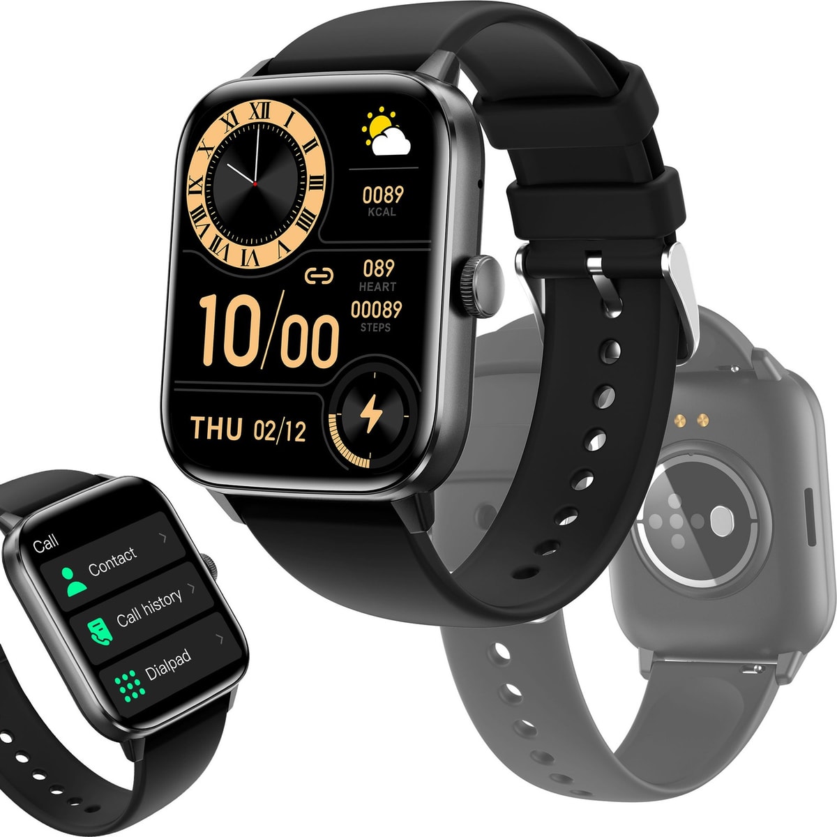 2025 Smart Watch For Men/Women, Waterproof Smartwatch Bluetooth iPhone Samsung