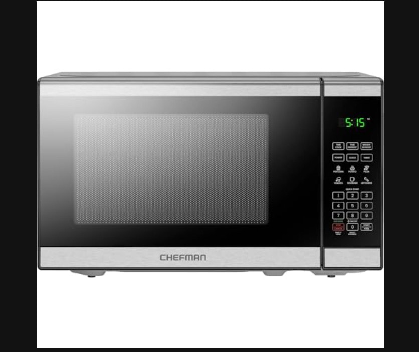 Chefman 20L 800W Microwave Oven Stainless Steel with 6 Presets