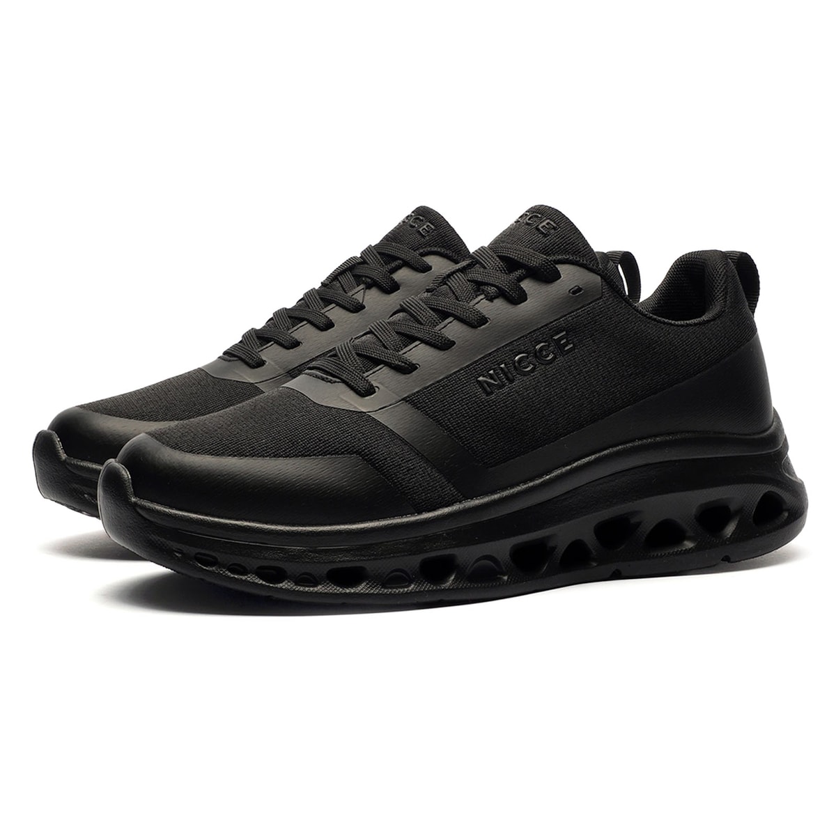 NICCE Frantor Ultimate Mens Trainers Designer Casual Black Classic Sneakers