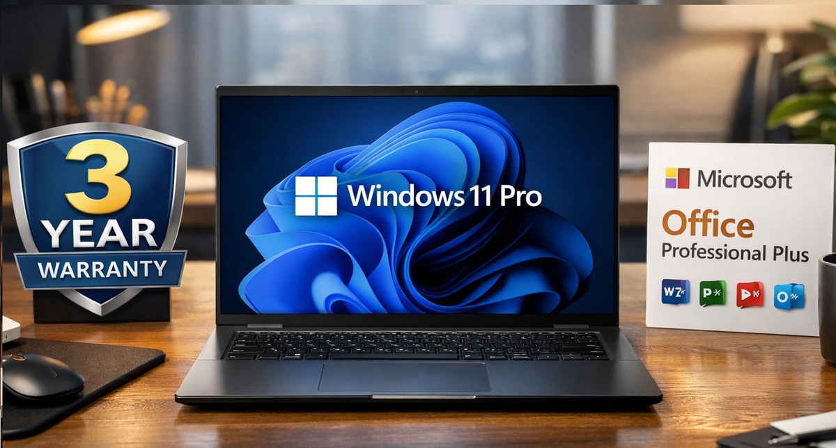 Brand New Lenovo Laptop, Fast Quad Intel 2.6GHz, Windows 11 Pro, Office Pro+