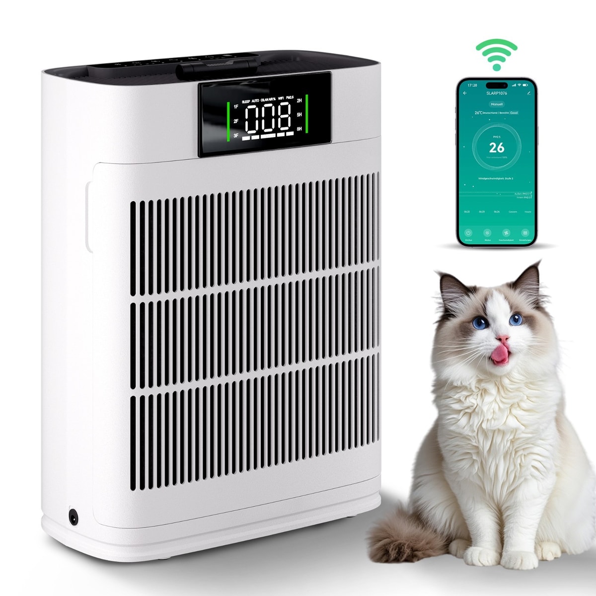 Air Purifier Home HEPA Large Room Air Cleaner for Allergies Smoke Mold Odor Dust