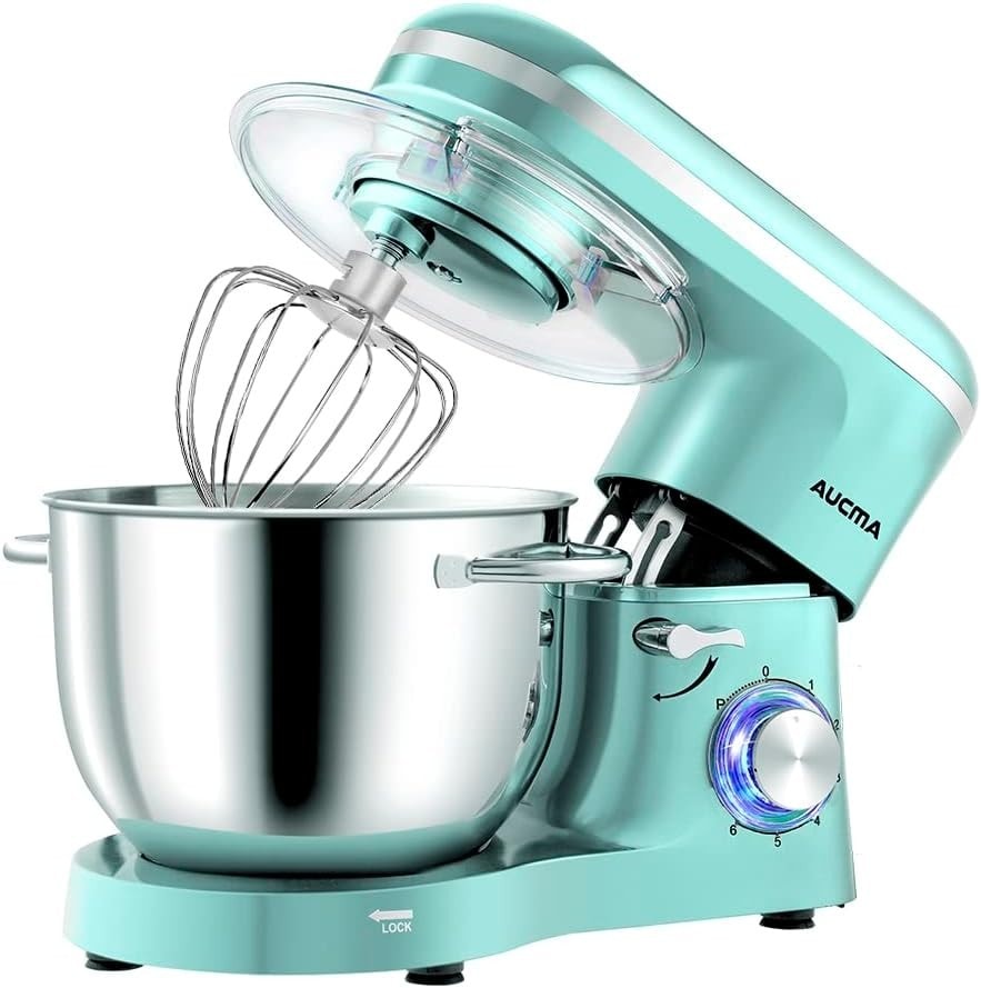 Aucma Stand Mixer, 6.2L Food Mixer, Electric Kitchen Mixer- Used-Excellent