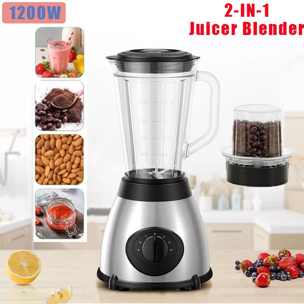 1200W Blender Smoothie Maker Ice Crusher Mixer Milk Shake Fruit Juicer Vegetable