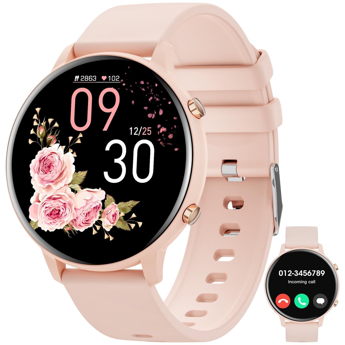 Smart Watch (Answer/Make Calls) 1.39 Fitness Tracker Smartwatch Heart Rate/Sleep