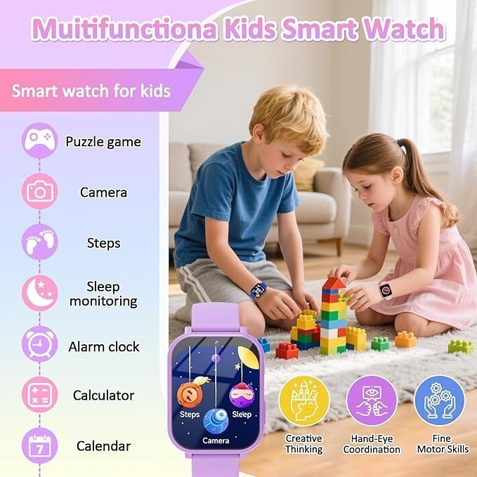 Kids Smart Watch IP68 Waterproof Kids Fitness Tracker Watch with 1.5 In