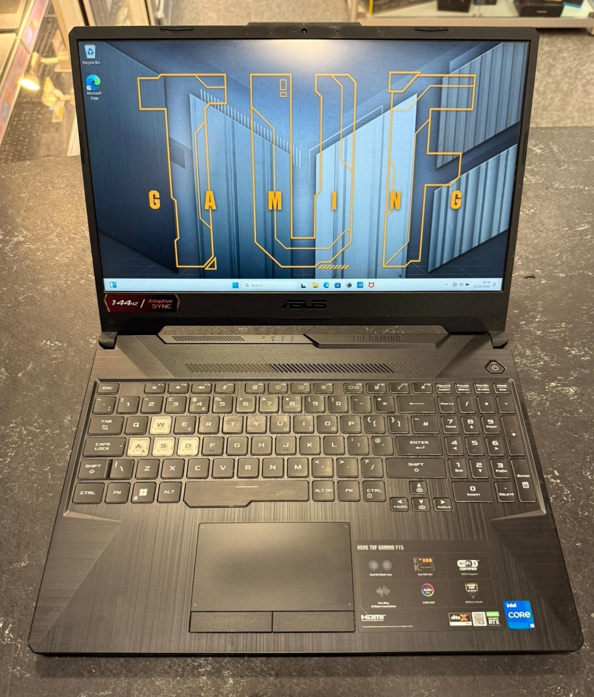 ASUS TUF F15 Gaming Laptop - RTX 3050 ti, i5-11400h, 8gb Ram, 500gb SSD