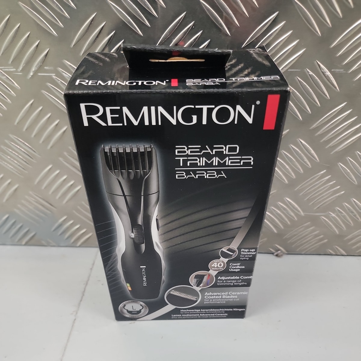 Remington Mb320c Barba Beard Trimmer for Men Adjustable Stubble Trimmer NEW