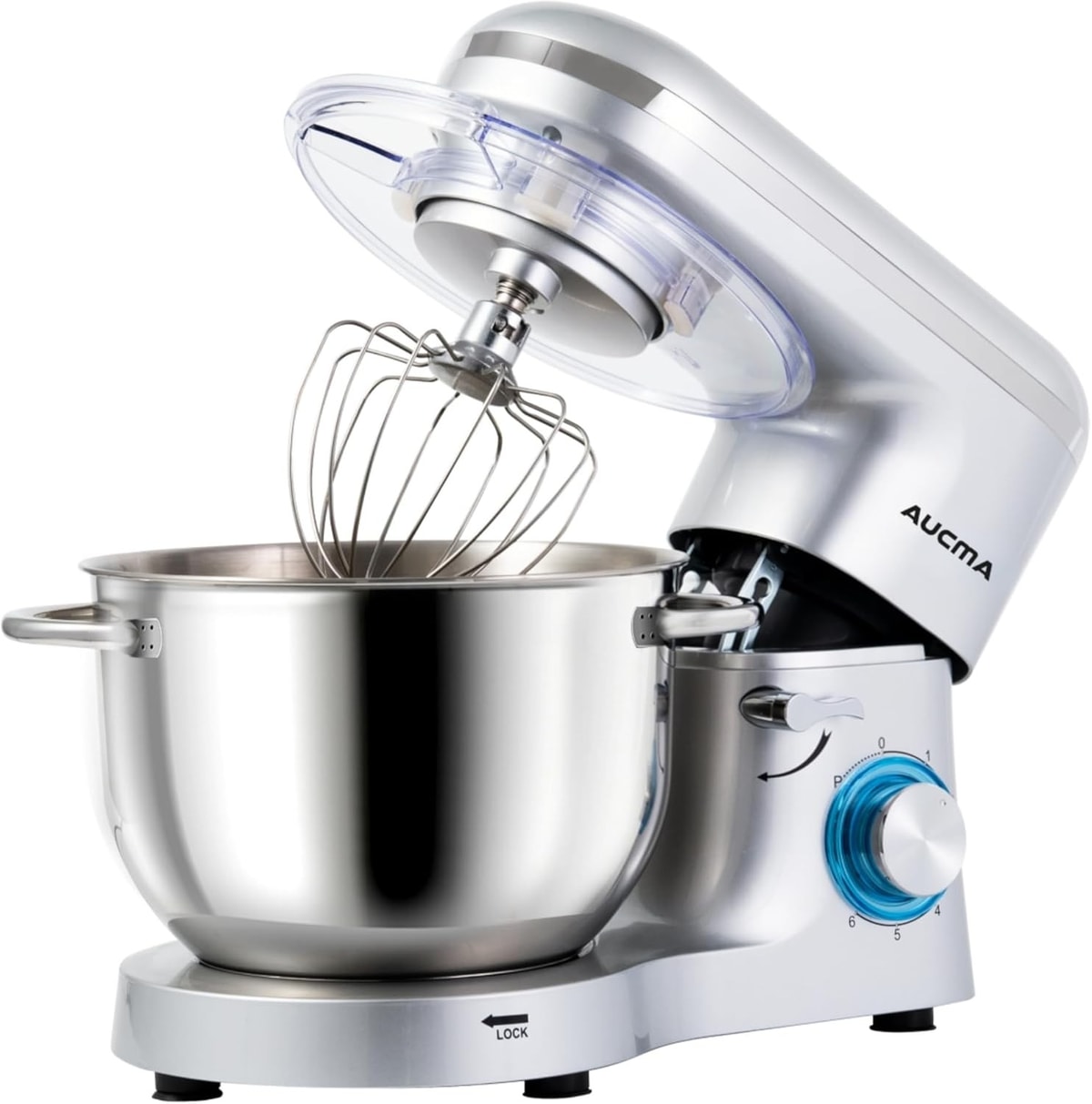Aucma Stand Mixer, 6.2L Food Mixer 1400W Tilt-Head Electric Kitchen Mixer with