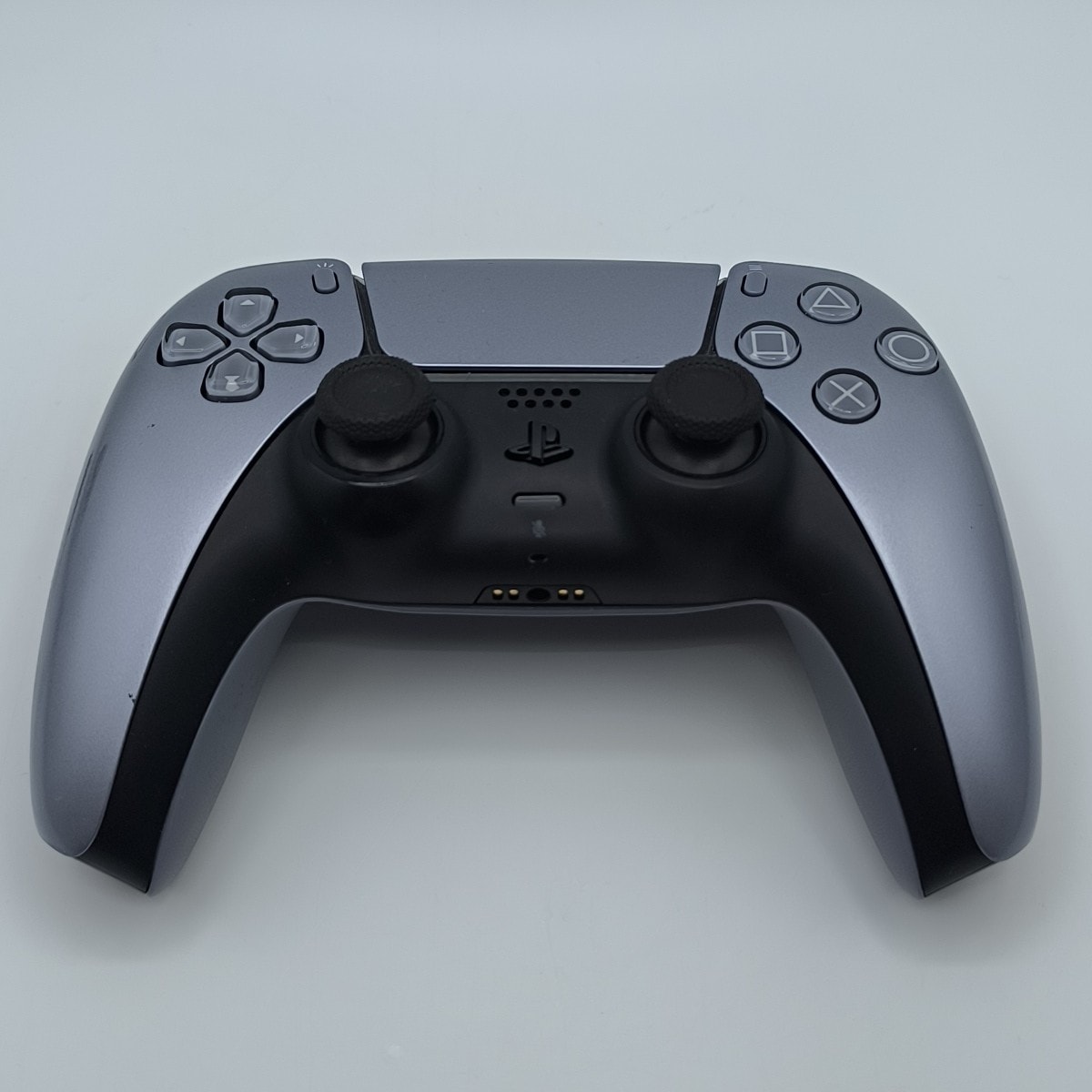 PS5 DualSense Controller Sterling Silver *Damaged Shell* Playstation 5 - TT