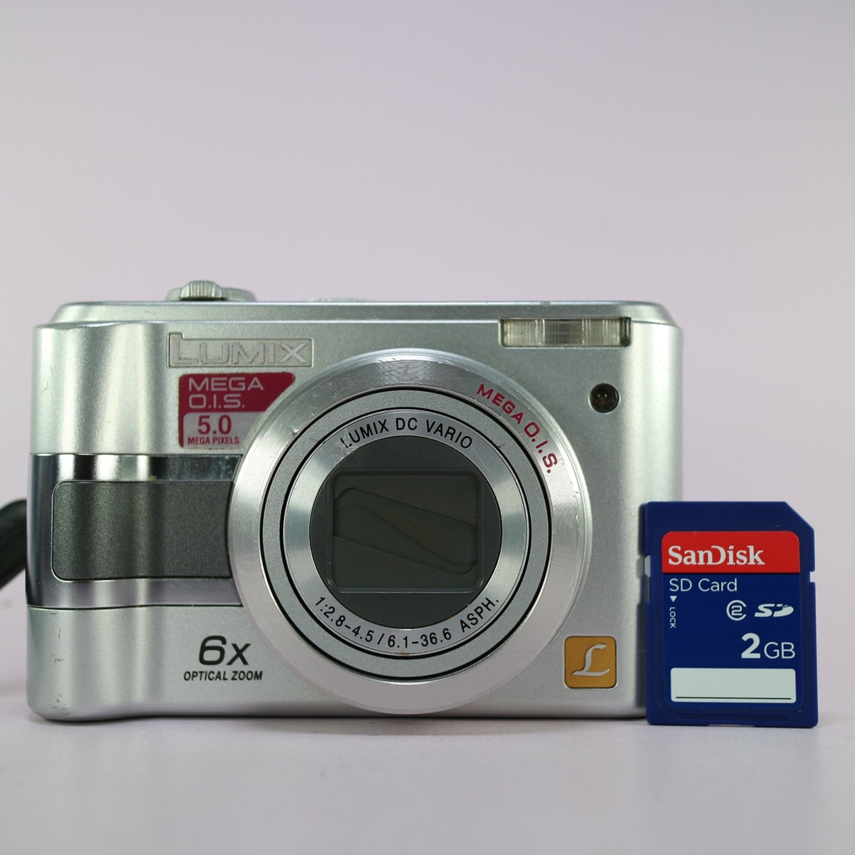 Panasonic Digital Camera Lumix DMC-LZ3 5.0MP Silver Tested