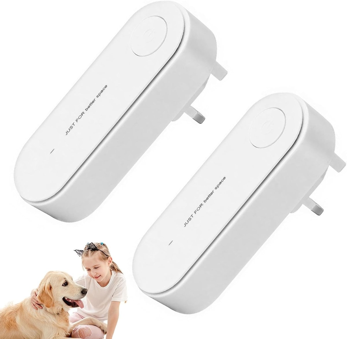 2PCS Clairu Ionic Air Purifier Plug in Uk Portable Negative Ion Air...