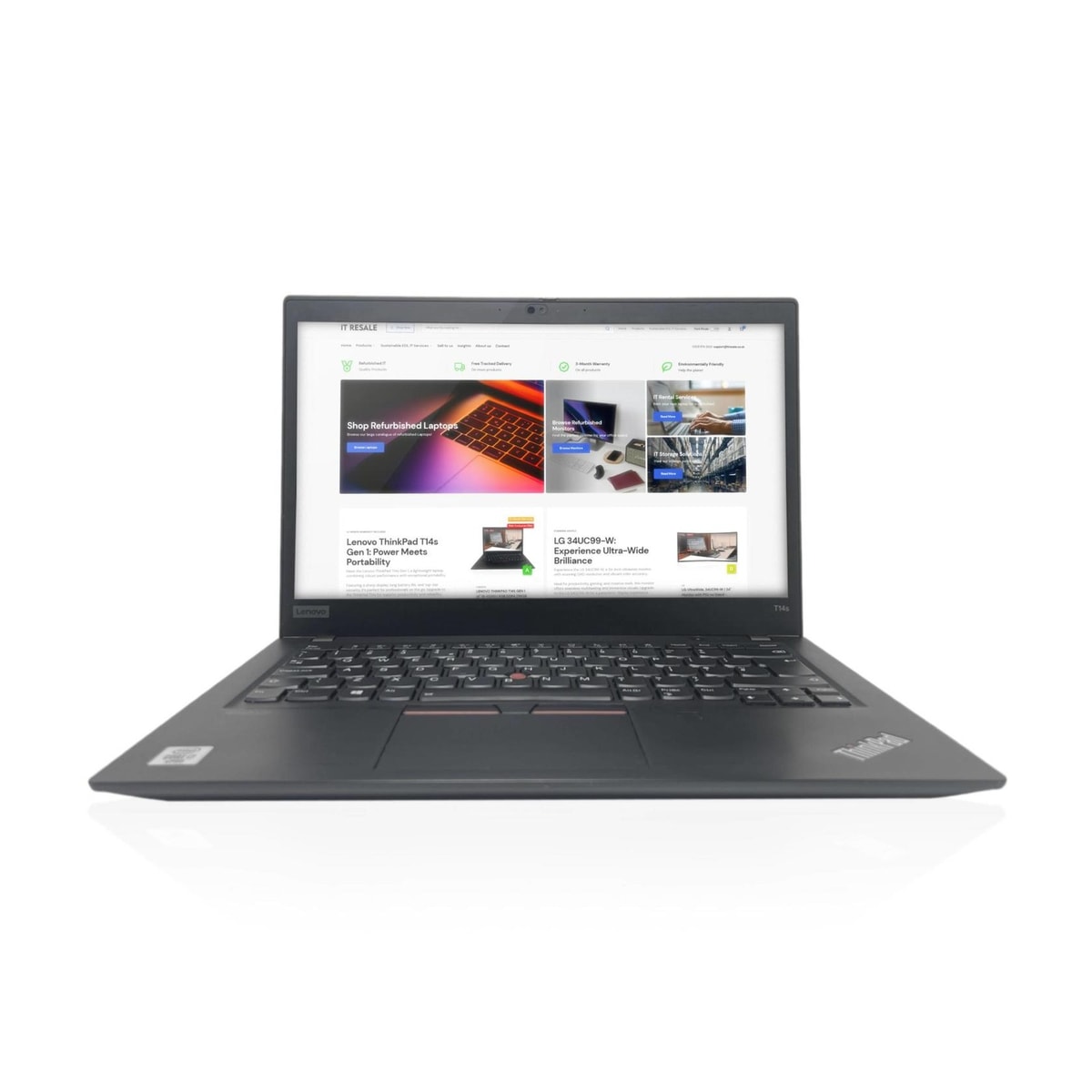 Lenovo ThinkPad T14s Gen 1 14 inch i7 Windows 11 Business Laptop