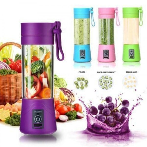 Portable 380ML Mixer Rechargeable USB Juicer Fruit Blender Shaker *UK FAST POST*