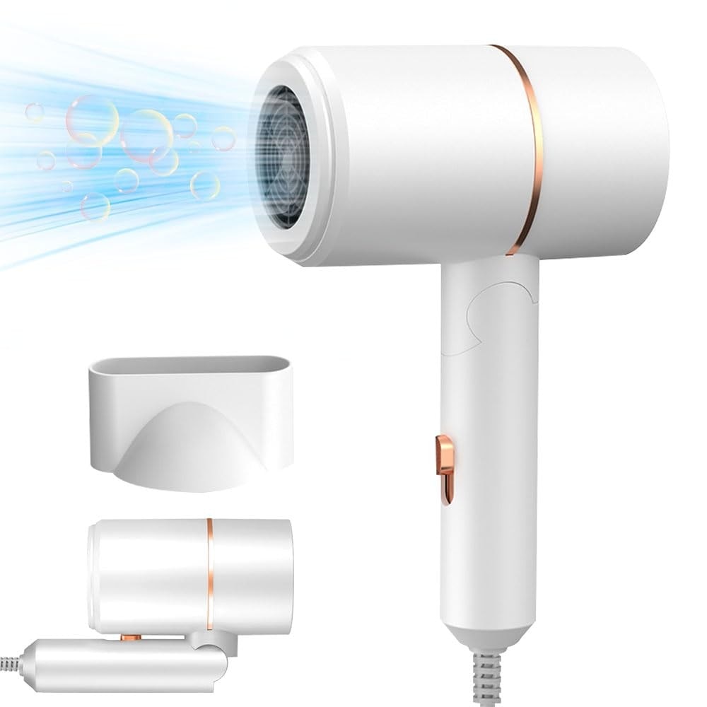 Travel Hair Dryer, Travel Hairdryers Foldable Small Hair Dryer Ionic Heat & Cool
