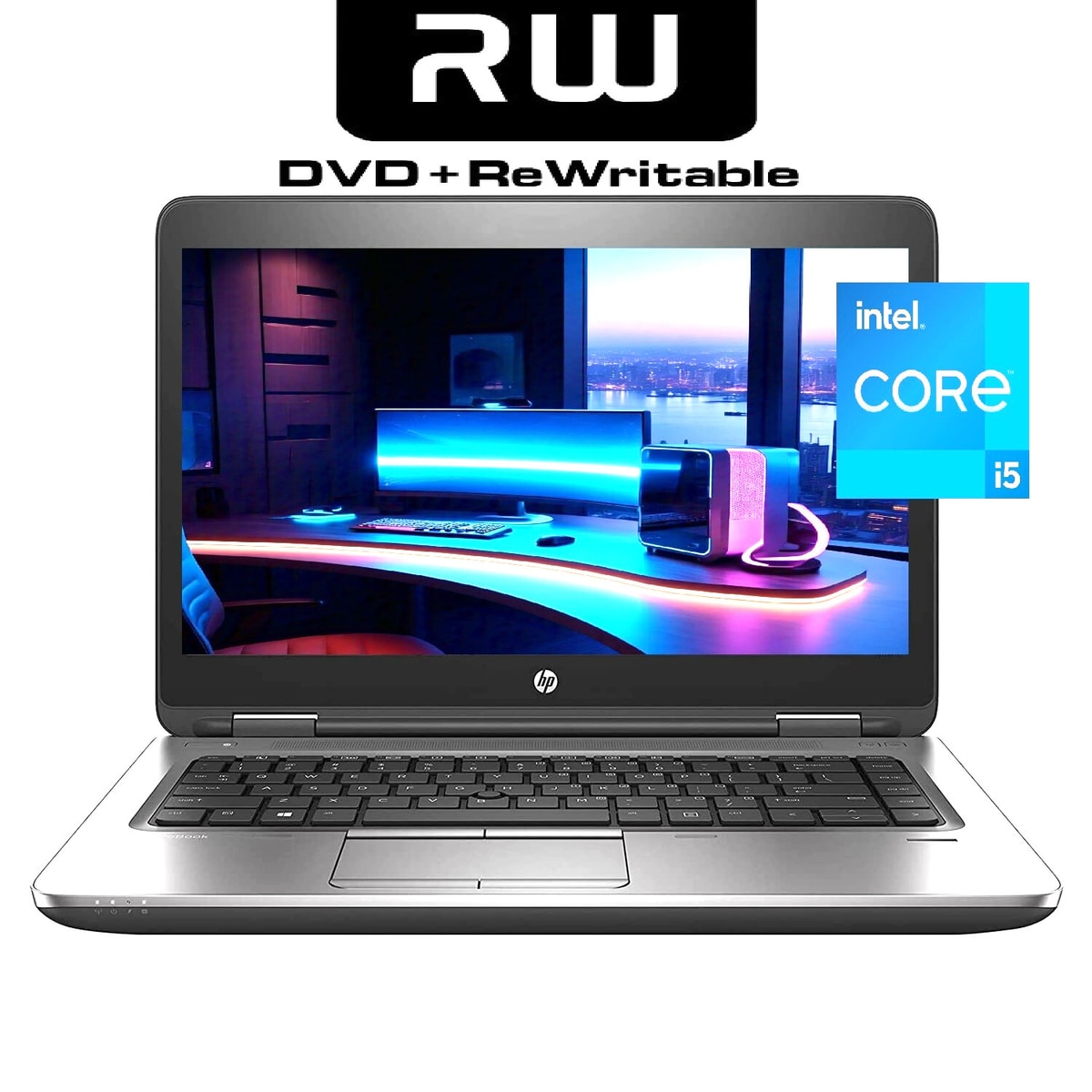 ~CD/DVD BURNER~ 14" HP ProBook Laptop PC: Intel i5! 16GB RAM - 256GB SSD! Win 10