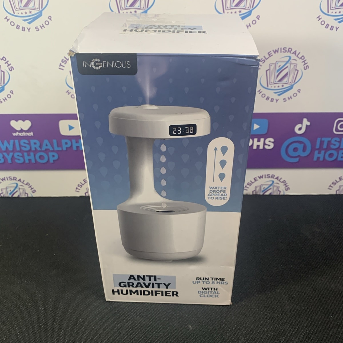Water Droplet Air Humidifier Anti-Gravity Ultrasonic Cool Mist Maker Night Light