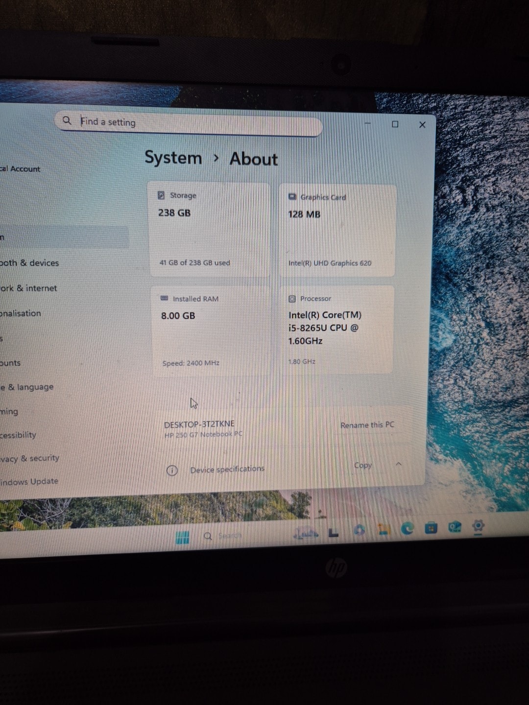 HP 250 G7 Laptop