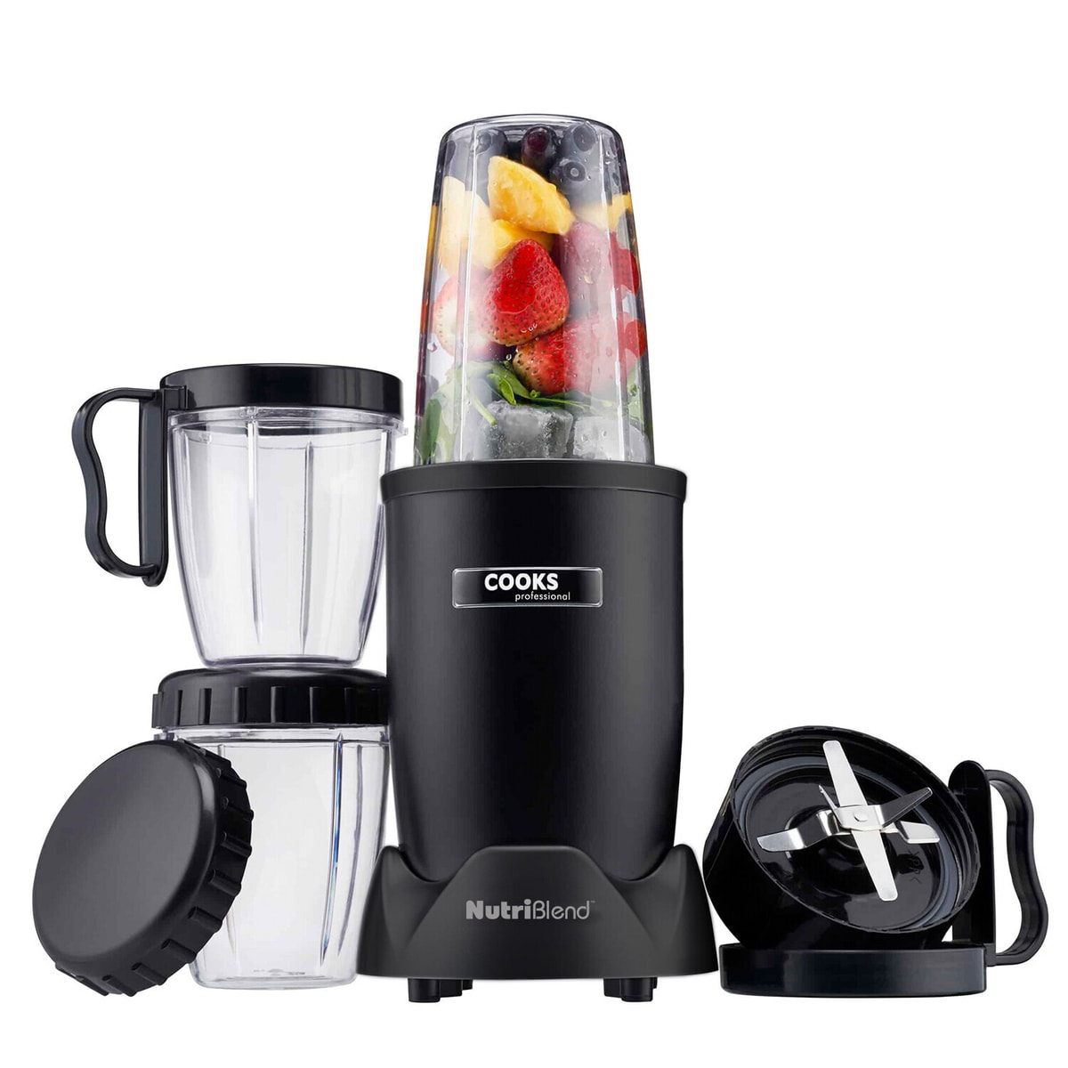 Nutriblend Smoothie Maker Powerful 1000W Fruit & Veg Blender with 3 Tumblers