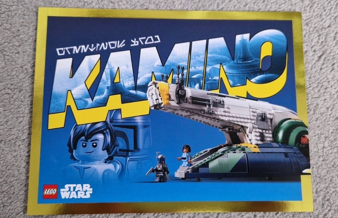 LEGO Star Wars Kamino 75409 Jango and Boba Fett Slave 1 Postcard - May 4th GWP