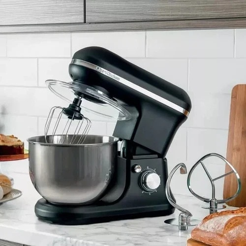 Open Kitchen Kitchen Stand Mixer 1200W, 5L Stainles Steel Bowl, Whisk, 6 Speed