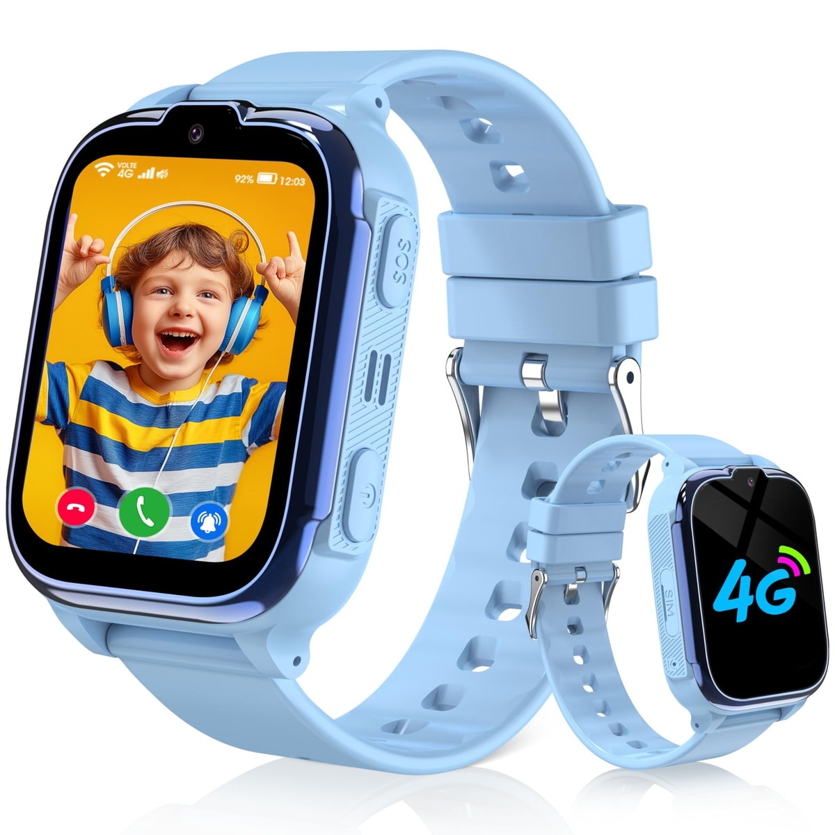 4G Kids Smart Watch Boys Girls Smart Watch for Kids GPS Tracker Phone with Video