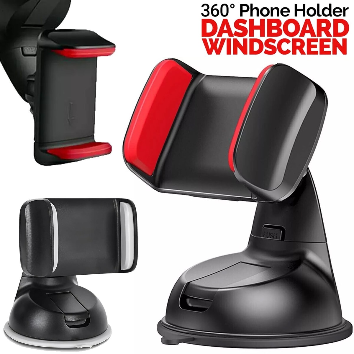 360 In Car Mobile Phone Holder Dashboard Suction Home Universal Mount Windscreen