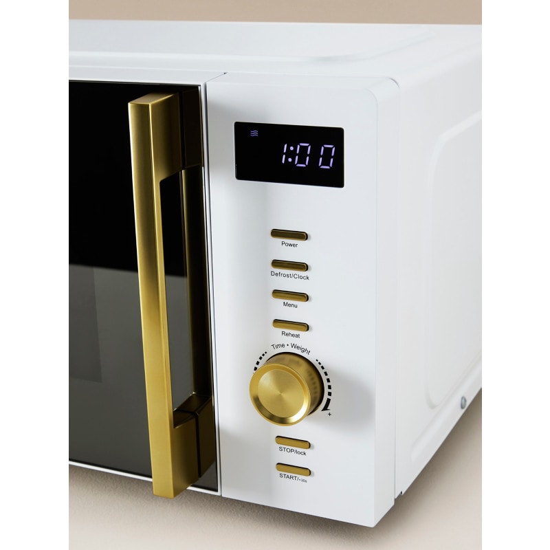 17L Digital Microwave Oven | Compact | Touch Control | Countertop-White