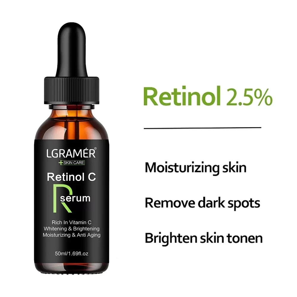 Retinol Anti-Aging Face Serum - Wrinkle Remover, Pore Minimizer & Firming Oil 50