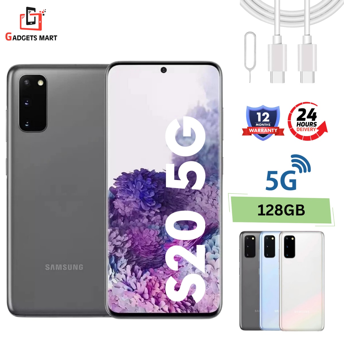 Samsung Galaxy S20 5G-128GB/12GB Dual Sim Unlocked-Brand New Condition