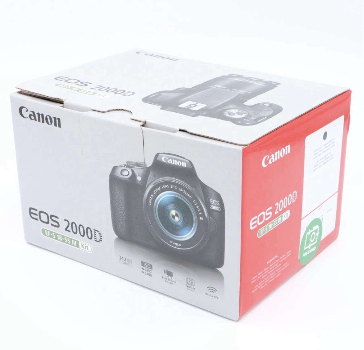 Canon EOS 2000D DSLR Camera + EF-S 18-55mm III Lens Kit BRAND NEW SEALED
