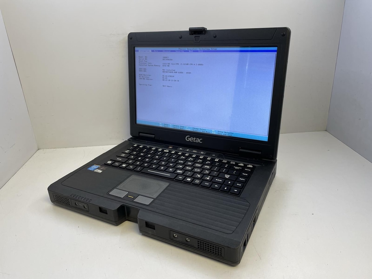 GETAC S400 Laptop w/ Core i5-4210M 2.60 GHZ + 8 GB | No HD/OS