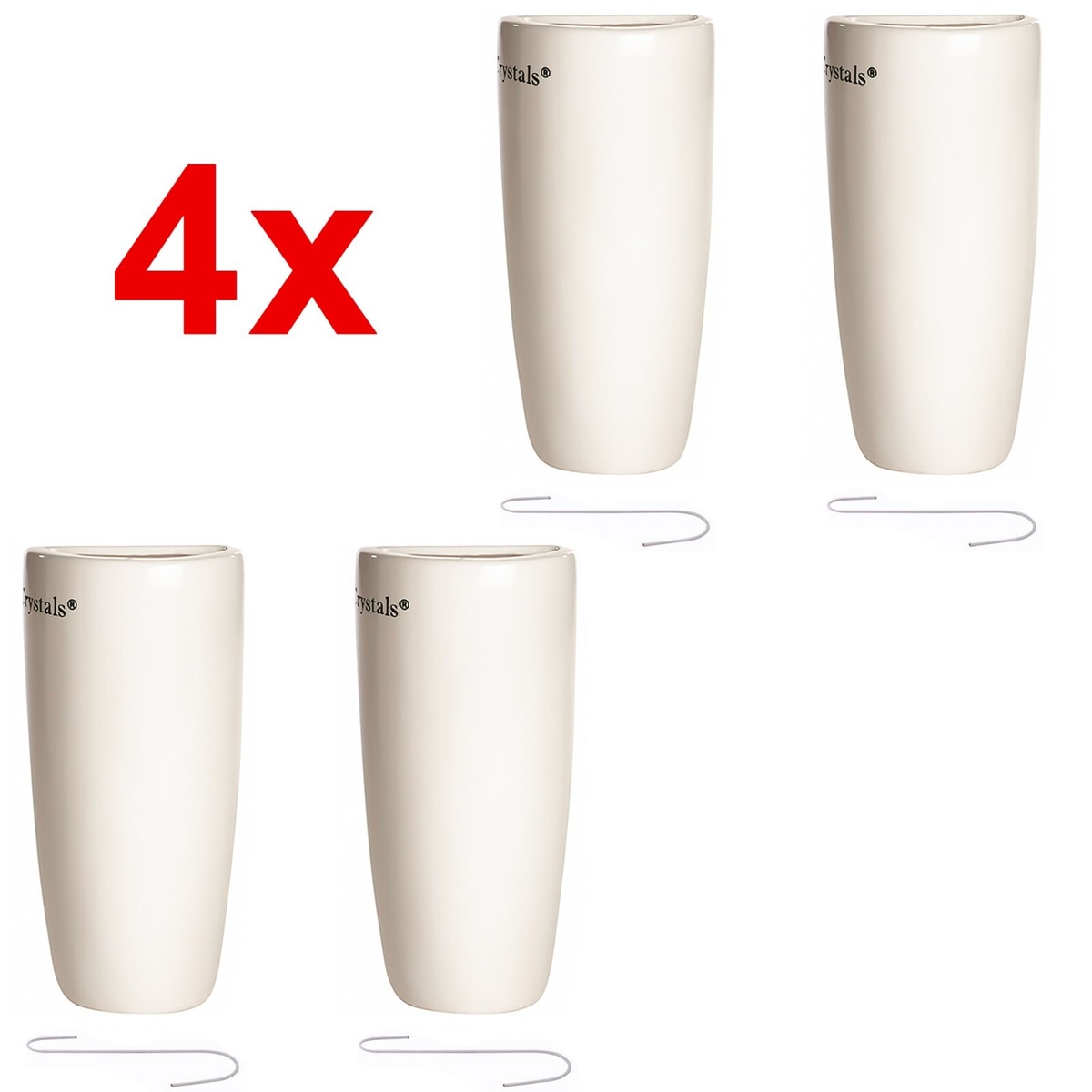 4 x Ceramic Radiator Hanging Humidifier Home Air Water Moisture Humidity Control