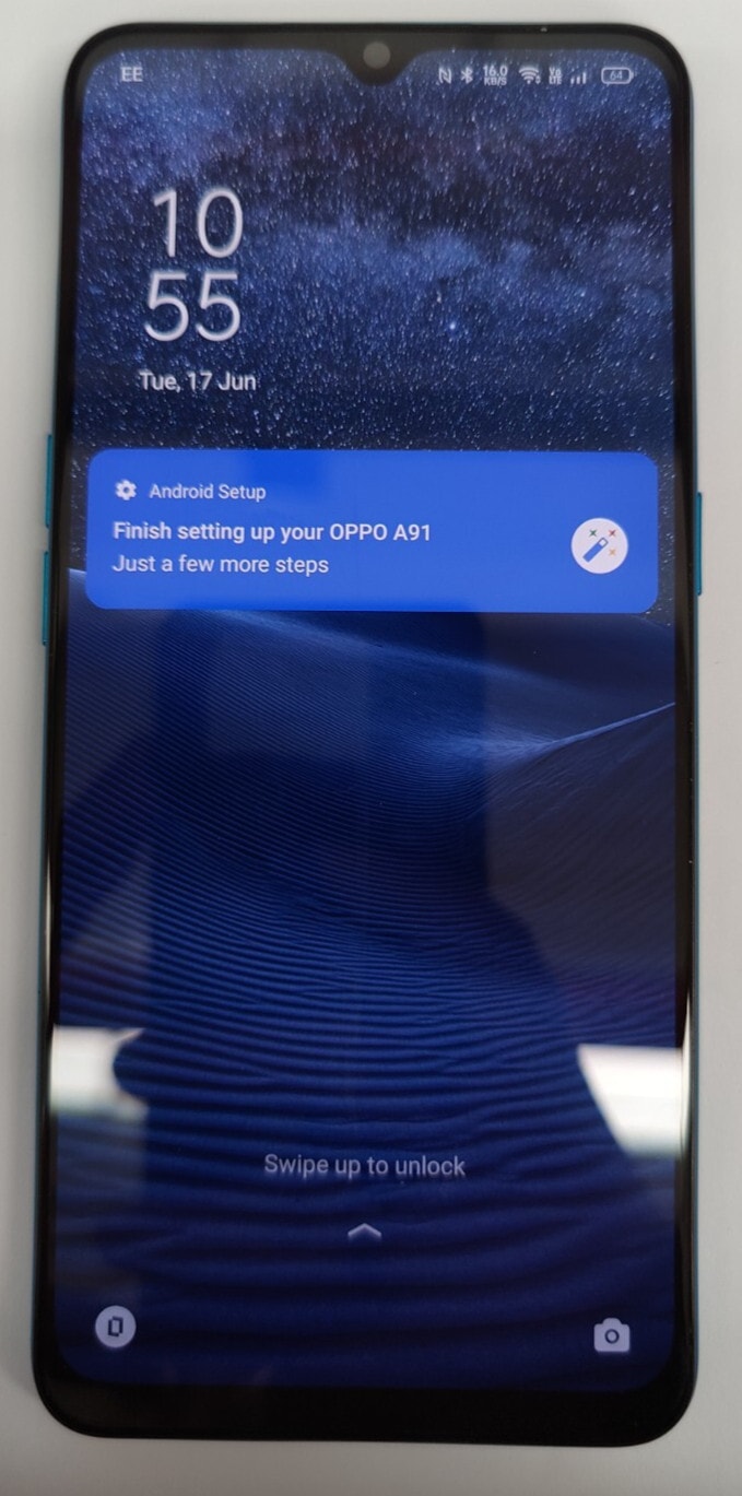 OPPO A91 Smartphone - 128GB Storage, 8GB RAM, Android 11, ColorOS 11.1, Blue