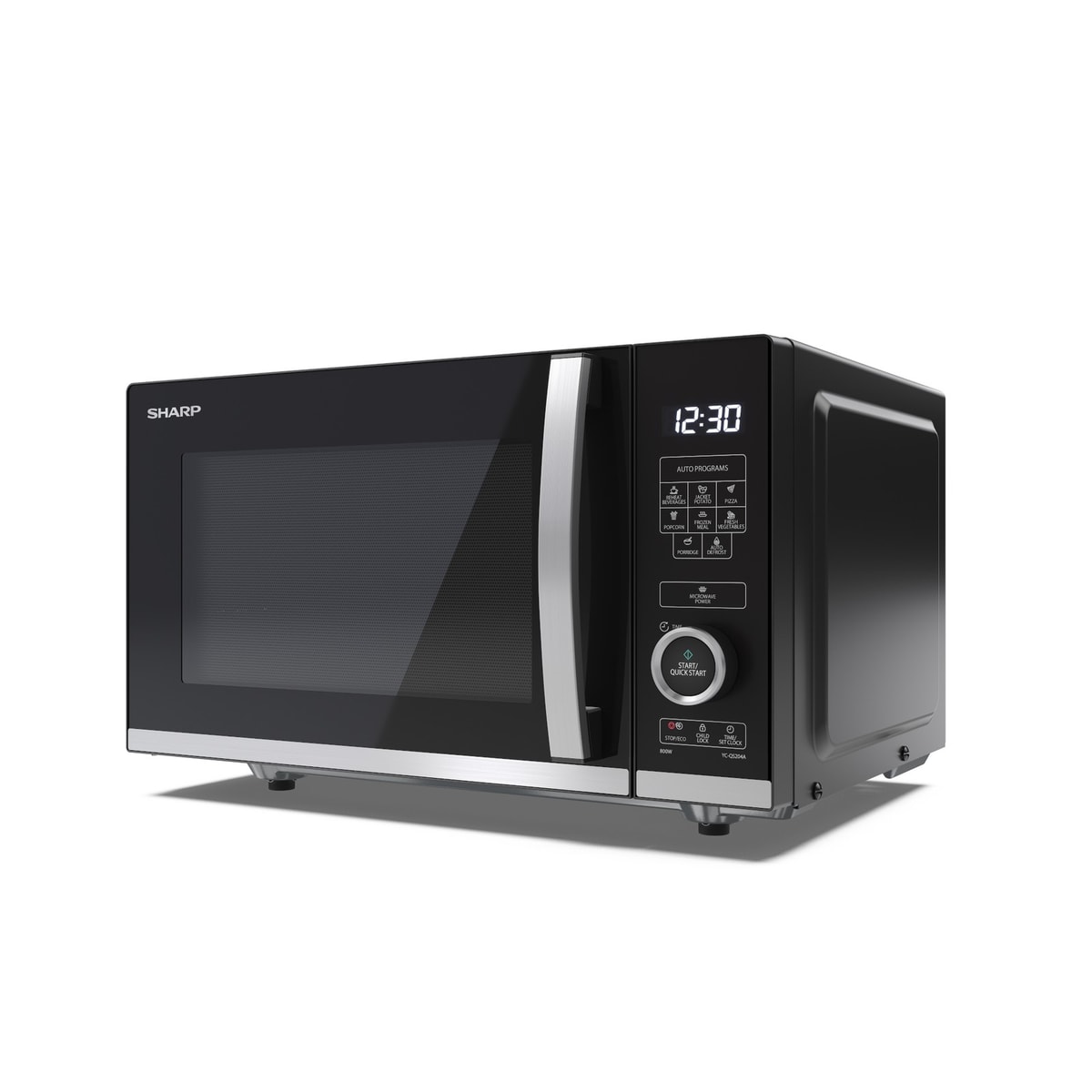 Sharp 20L 800W Microwave Oven with ECO Function, Perfect Condition - Black