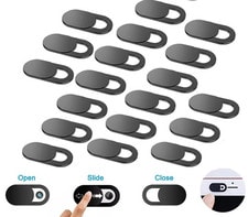 Webcam cover 5 PACK Thin Camera Slider for Iphone Laptop Mobile tablet