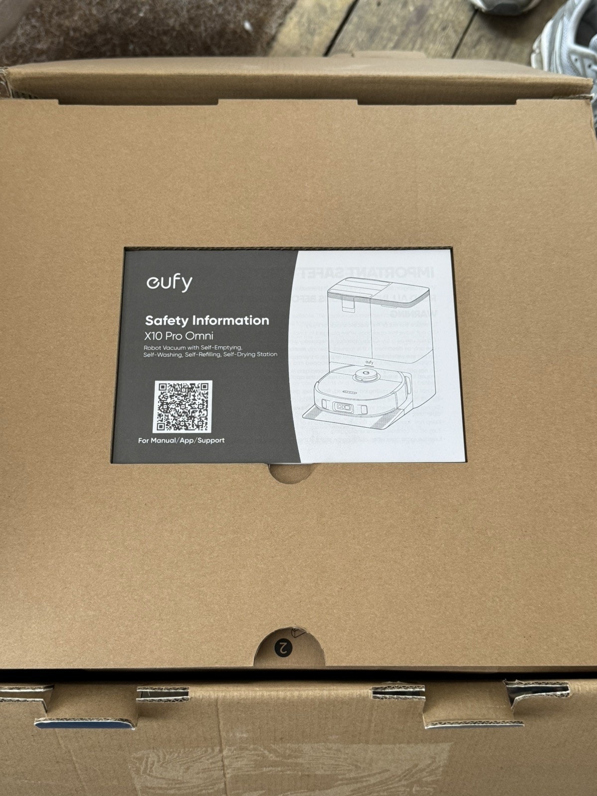 eufy X10 Pro Omni Robot Vacuum Cleaner & Dual Mops in white