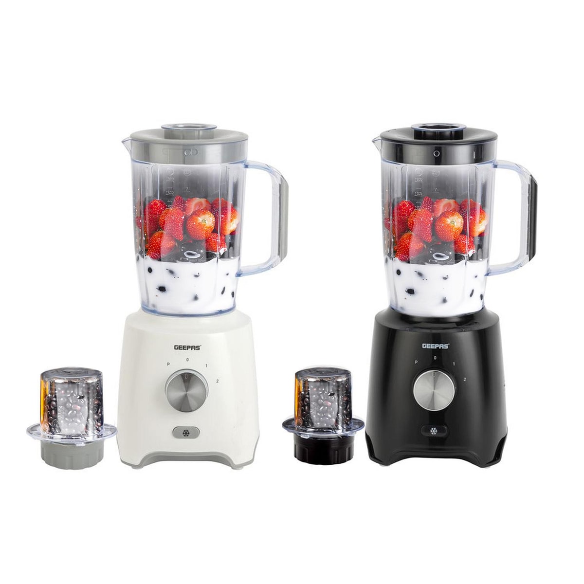 GEEPAS 1.8L Jug Blender Smoothie Maker Ice Crusher Food Processor Mixer 600W