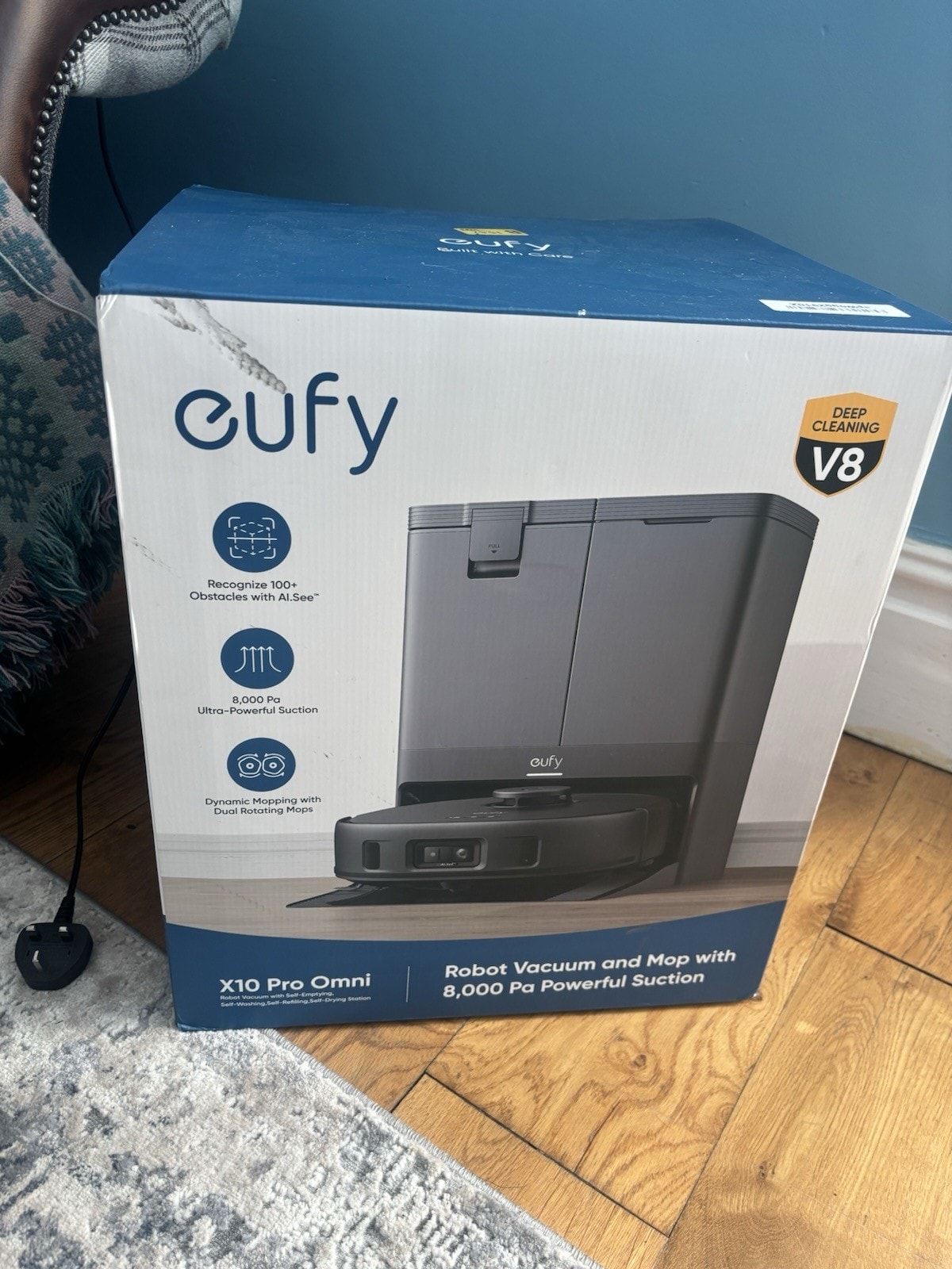 eufy X10 Pro Omni Robot Vacuum Cleaner & Dual Mops 8000Pa