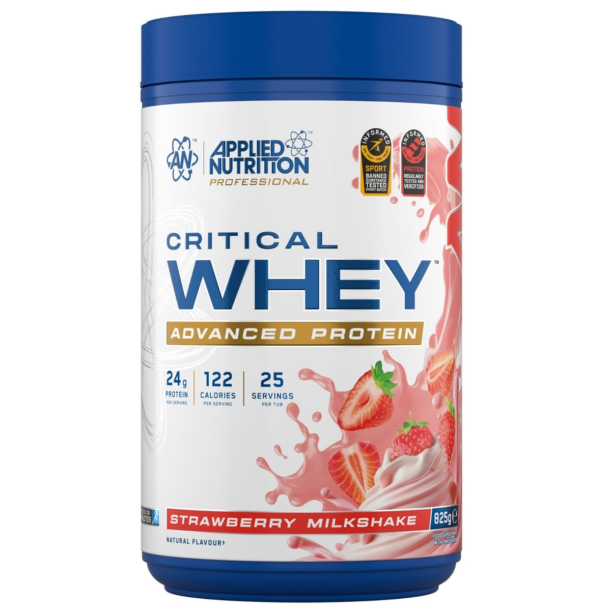 Critical Whey Protein Powder 24g Protein Low Calories 25 Servings