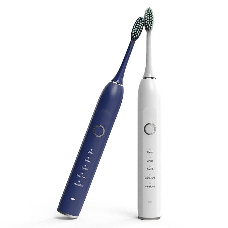 Rechargeable 40000 Sonic Electric Toothbrush 5 Heads USB Waterproof IPX7 TiMER