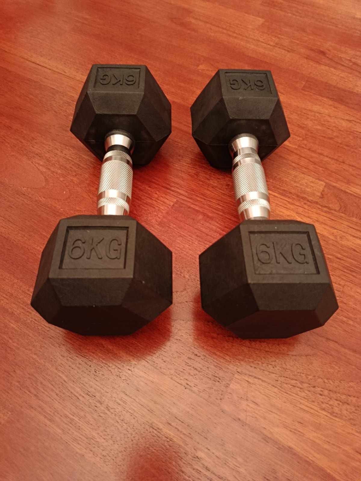 2x6kg (13.2lbs) Dumbbells Hex Dumbbell Hand Weights