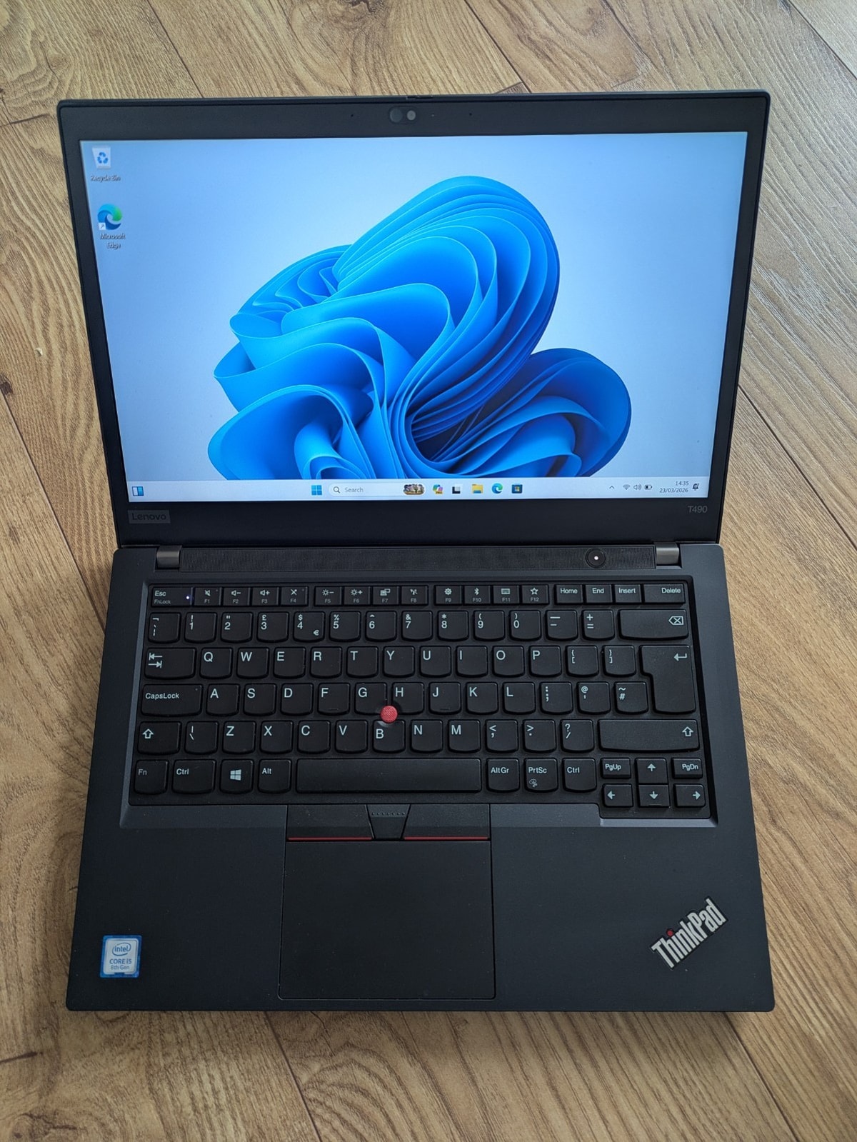 Lenovo ThinkPad T490 Core i5 8265U 1.8GHz 8GB RAM 256GB SSD 14.1" Laptop 4837