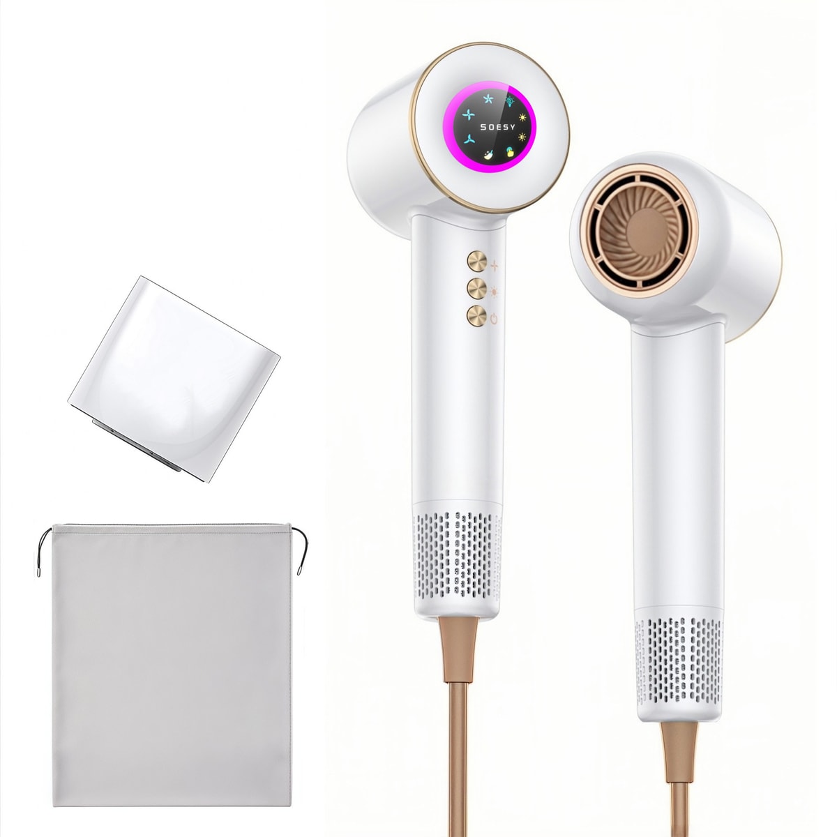 Professional Hair Dryer 1600W Quite Negative Ionic Fast Drying Blow Hairdryer