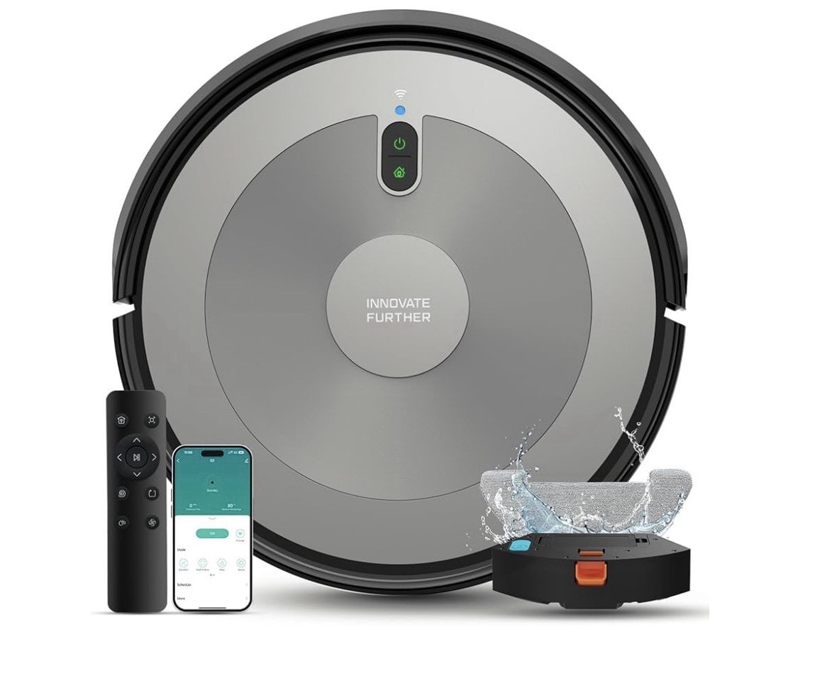 DEENKEE Robot Vacuum Cleaner S2 MAX Mop 4000Pa Strong Suction Robotic Vacuum