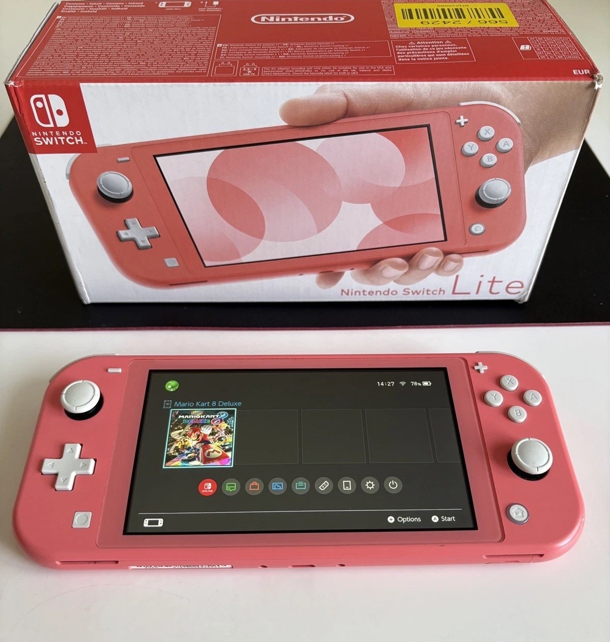 Nintendo Switch Lite - Coral - Tested & Working - Original Box Included