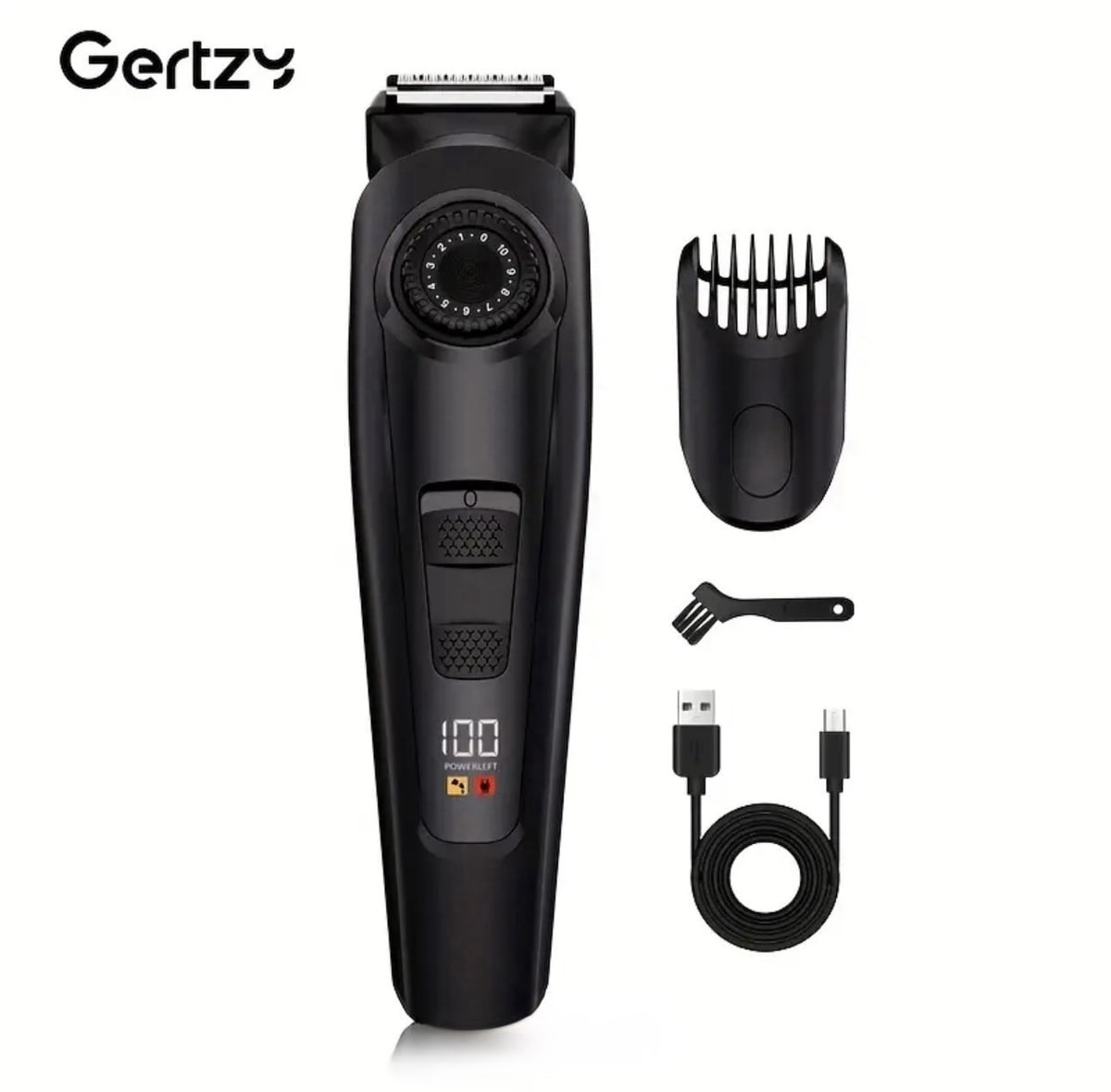 GERTZY Hair Clipper| Beard & Body Trimmer – USB Rechargeable Grooming Kit