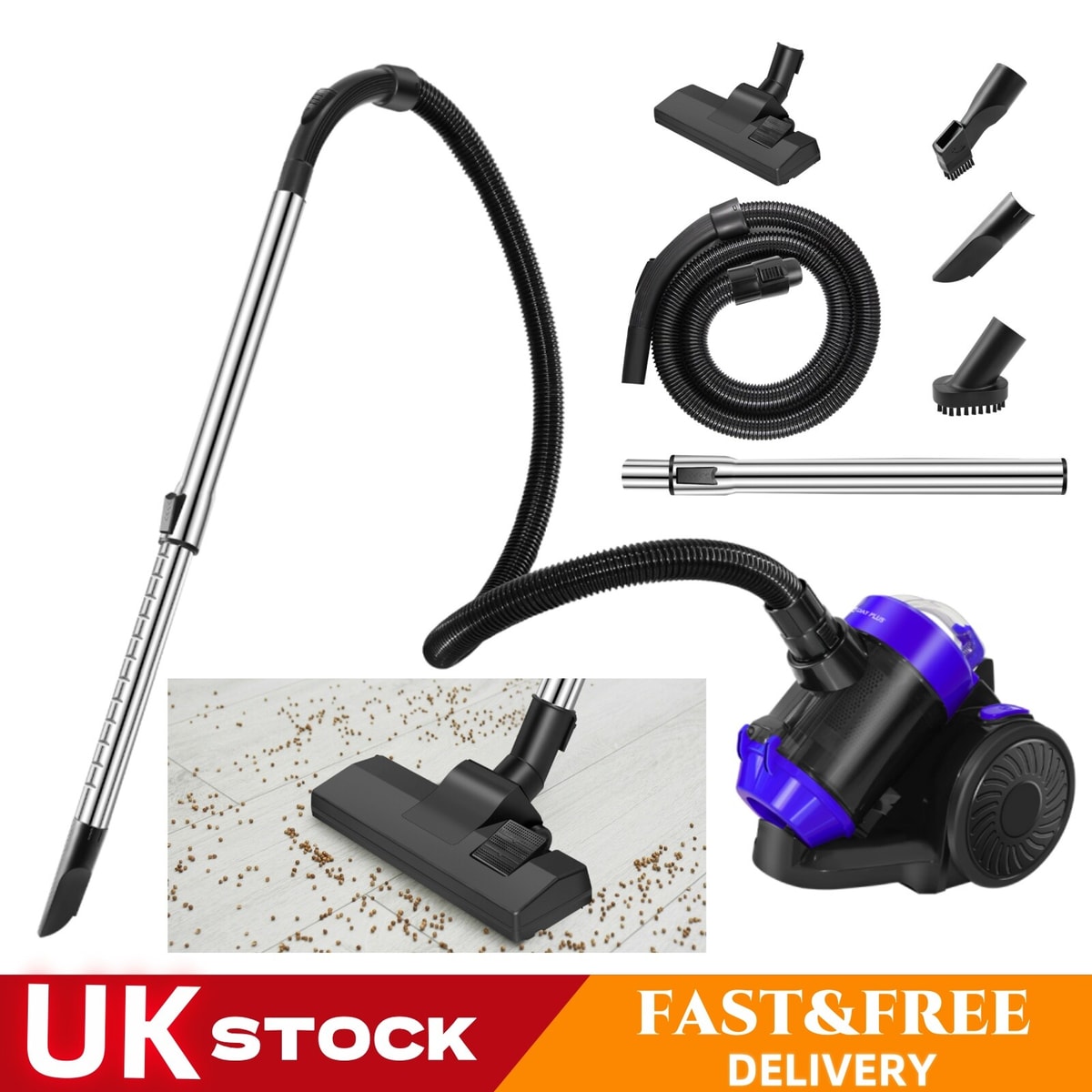 1000W Powerful Goblin Bagless Cylinder Vacuum Cleaner - Efficient Cleaning