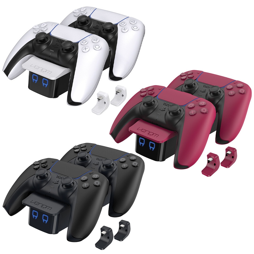 Venom PS5 Controller Charger - White, Black and Red Colour Options
