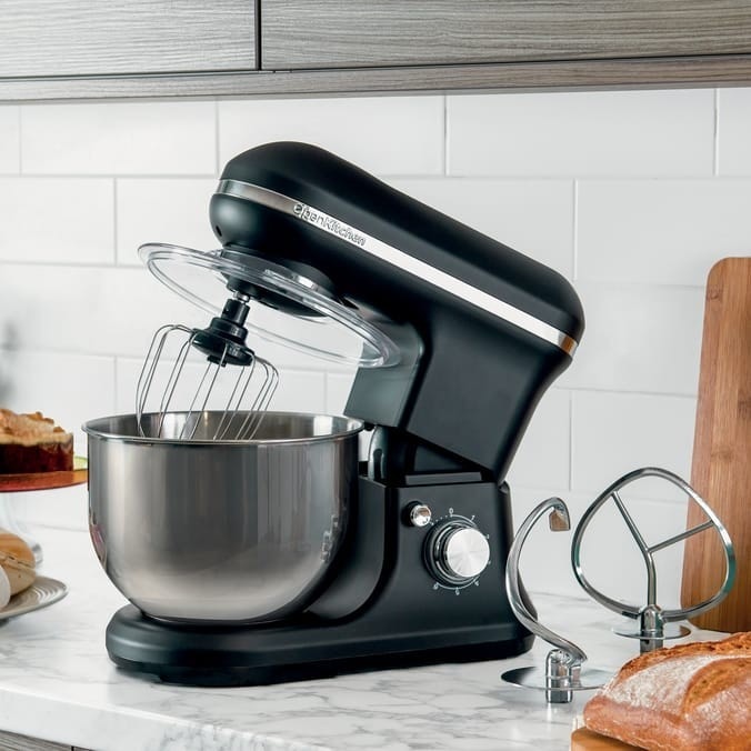 Open Kitchen Stand Mixer in Matte Black – Sleek & Stylish